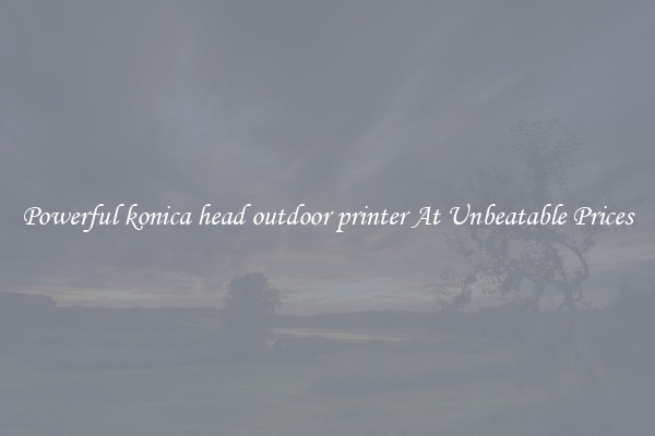 Powerful konica head outdoor printer At Unbeatable Prices