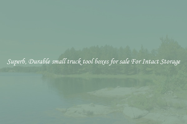 Superb, Durable small truck tool boxes for sale For Intact Storage