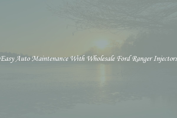 Easy Auto Maintenance With Wholesale Ford Ranger Injectors