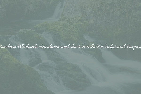 Purchase Wholesale zincalume steel sheet in rolls For Industrial Purposes