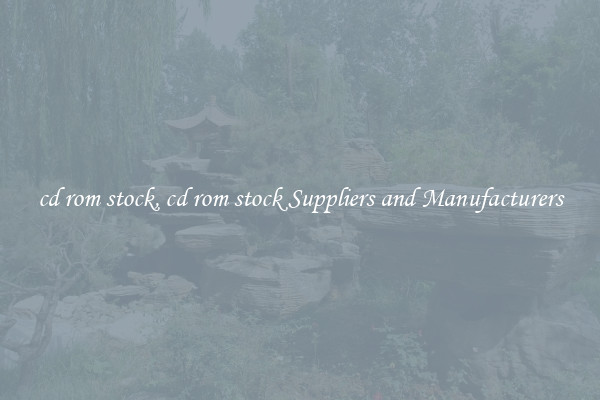 cd rom stock, cd rom stock Suppliers and Manufacturers
