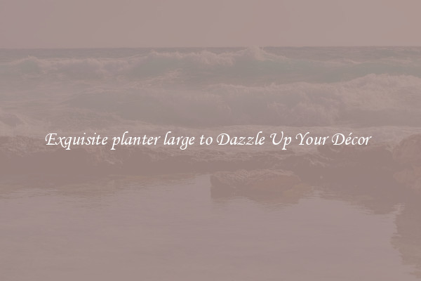 Exquisite planter large to Dazzle Up Your Décor  