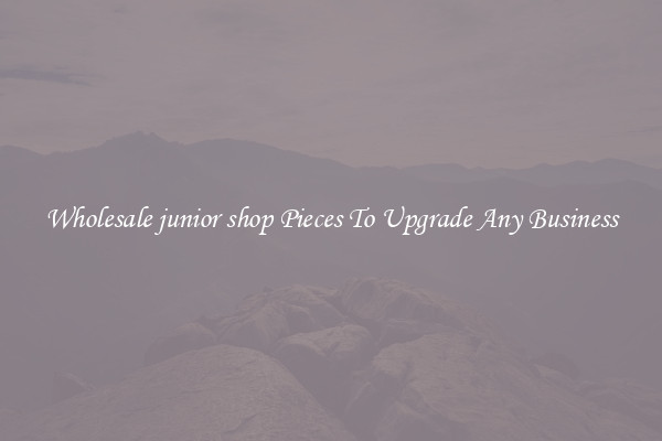 Wholesale junior shop Pieces To Upgrade Any Business