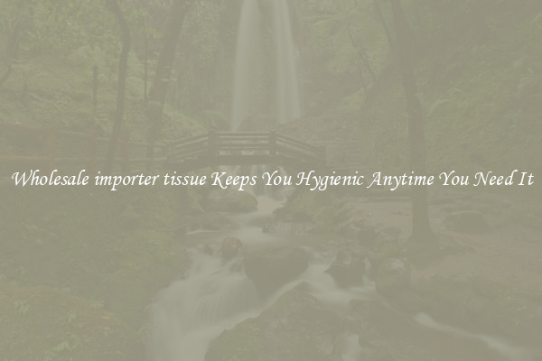 Wholesale importer tissue Keeps You Hygienic Anytime You Need It