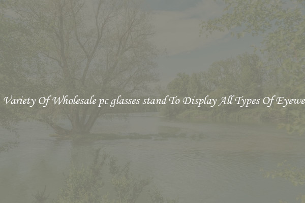 A Variety Of Wholesale pc glasses stand To Display All Types Of Eyewear