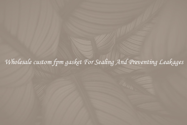Wholesale custom fpm gasket For Sealing And Preventing Leakages