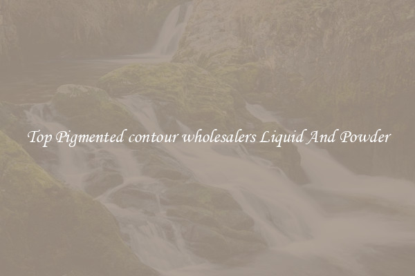 Top Pigmented contour wholesalers Liquid And Powder