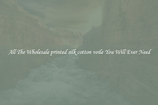 All The Wholesale printed silk cotton voile You Will Ever Need