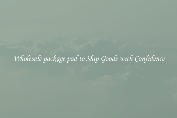Wholesale package pad to Ship Goods with Confidence