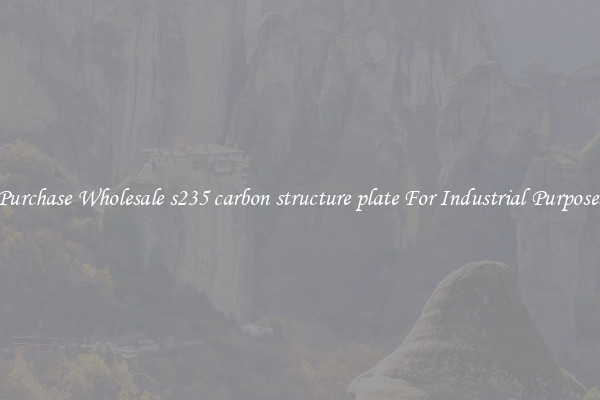 Purchase Wholesale s235 carbon structure plate For Industrial Purposes