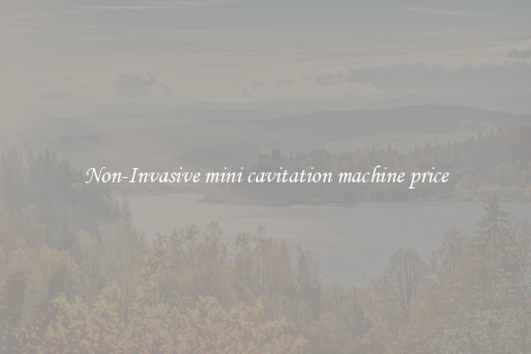 Non-Invasive mini cavitation machine price