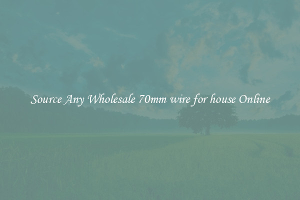 Source Any Wholesale 70mm wire for house Online
