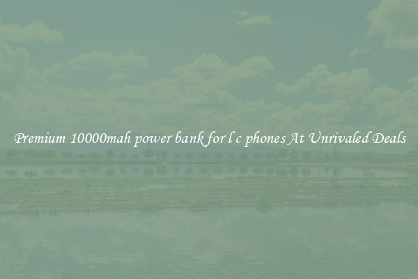 Premium 10000mah power bank for l c phones At Unrivaled Deals